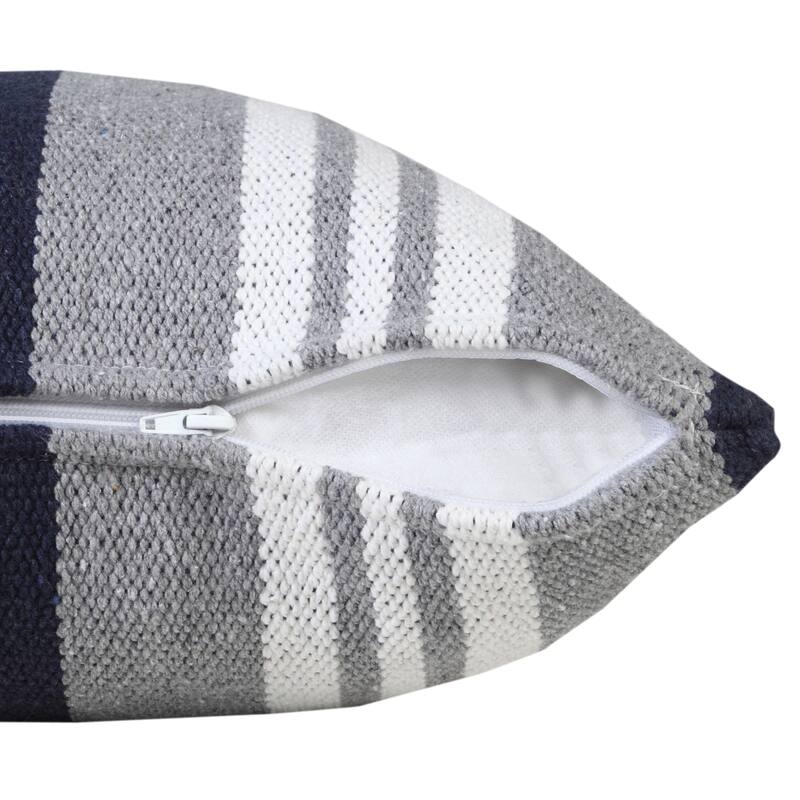 Sevita Classic Coastal Club Double Striped Throw Pillow