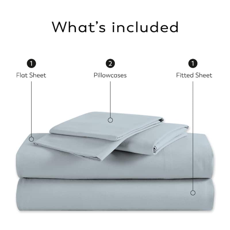 Ultra-Soft & Silky 600TC Wrinkle-Resistant Cotton-Rich Sheet Set