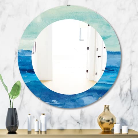 Porch & Den 'Out To Sea' Printed Traditional Mirror