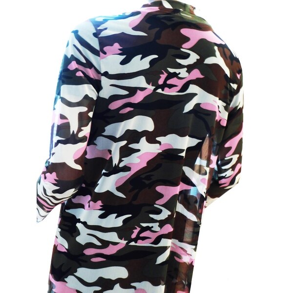 women's plus size pink camouflage clothing