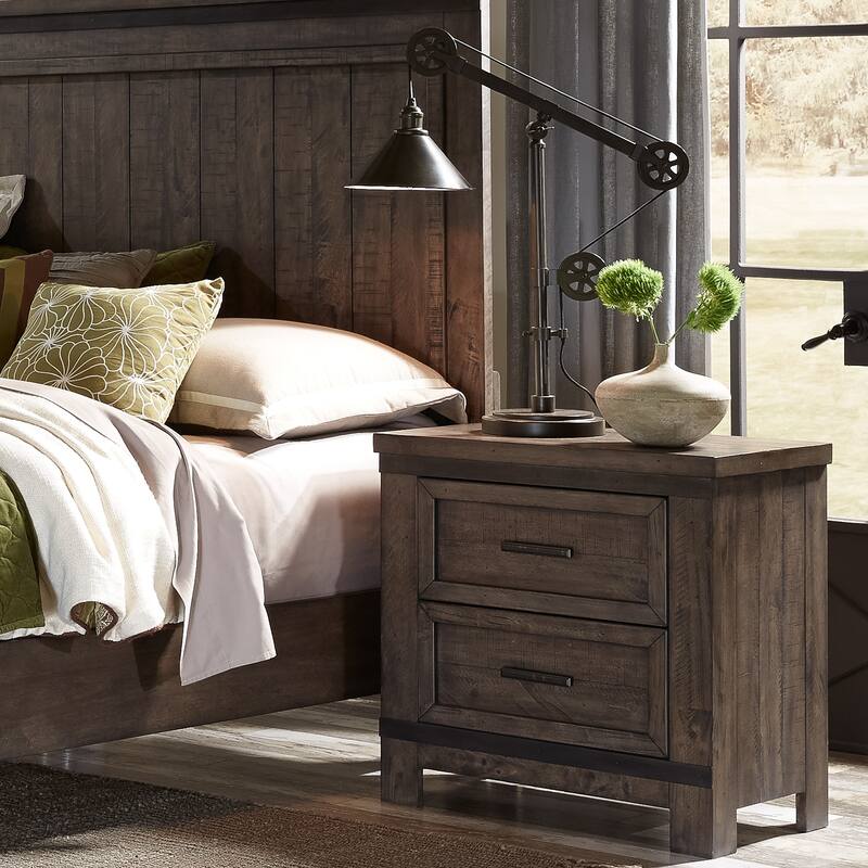 Liberty Furniture Thornwood Hills Storage Bed, Dresser & Mirror, Chest, Night Stand - King or Queen
