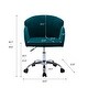 preview thumbnail 4 of 38, Modern Swivel Office Chair with Casters, Adjustable Lift Height, Teal