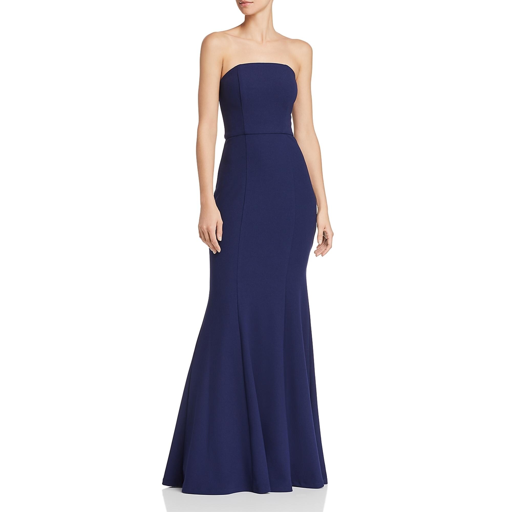 strapless fishtail dress