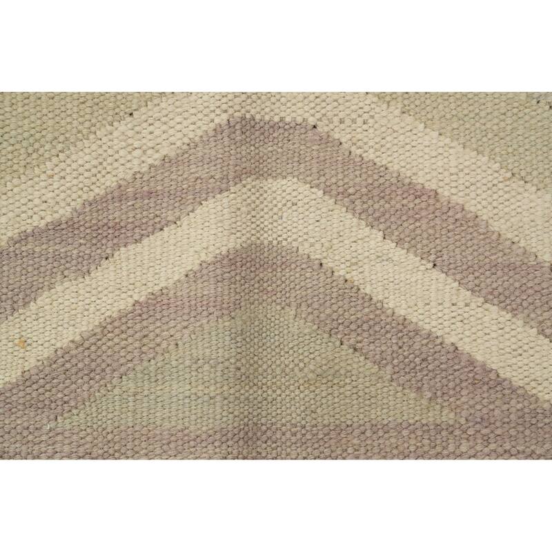 Hand Woven Oriental 100% Wool Carpet Southwestern Modern Multi-Colored Kilim Area Rug - 9' 9'' X 8' 2''