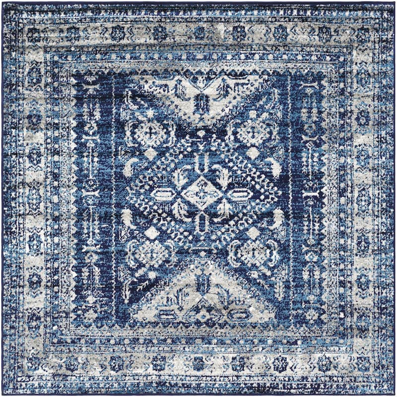 Livabliss Monte Carlo Updated Traditional Medallion Area Rug