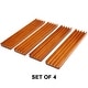 preview thumbnail 6 of 4, GSE™ Set of 4 Wood Domino & Playing Card Racks, Wooden Domino Trays/Holders for Mexican Train Dominoes and Cards Games