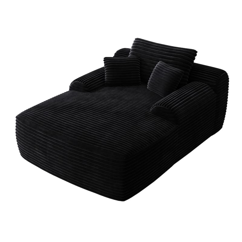67" Corduroy 2-Seater Sleeper Sofa, Oversized Indoor Upholstered Couch