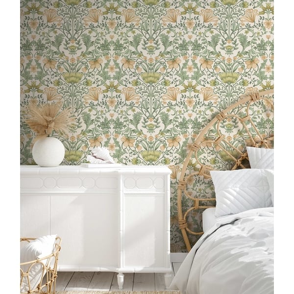 vintage wallpaper bedroom
