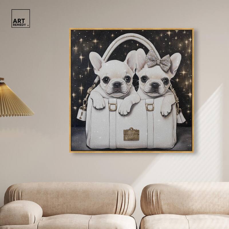 Constellation Frenchie Purse Canvas by Art Remedy