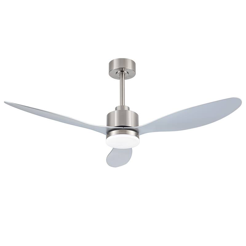 52 Inch Gold LED Ceiling Fan with Lights Remote(3-Blade)
