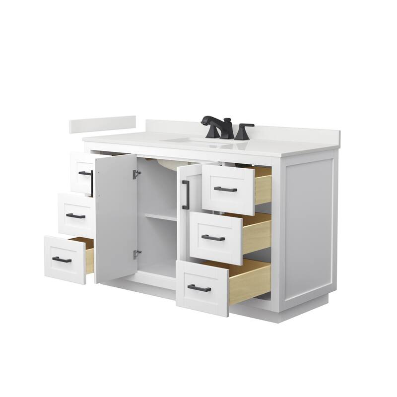 Wyndham Collection WCF292954S-QTZ-US3MXX Miranda 54" Free Standing
