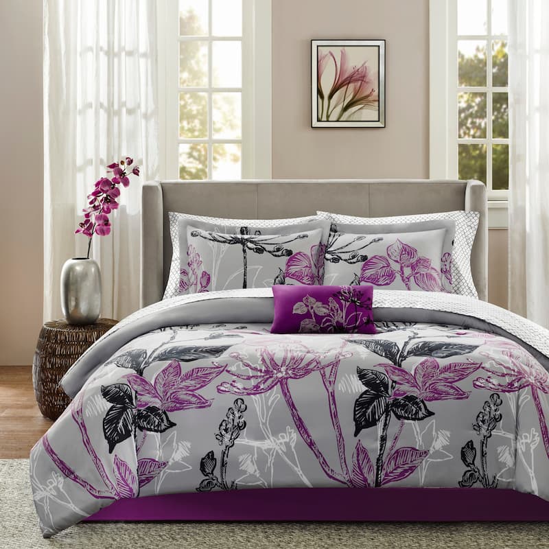 Madison Park Essentials Nicolette Comforter Set with Cotton Bed Sheets - California King