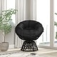 preview thumbnail 22 of 30, Papasan Swivel Patio Lounge Chair