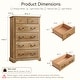 preview thumbnail 2 of 23, Vintage 6 Drawers Wood Dresser Chests, Rustic Dressers Chset Organizer