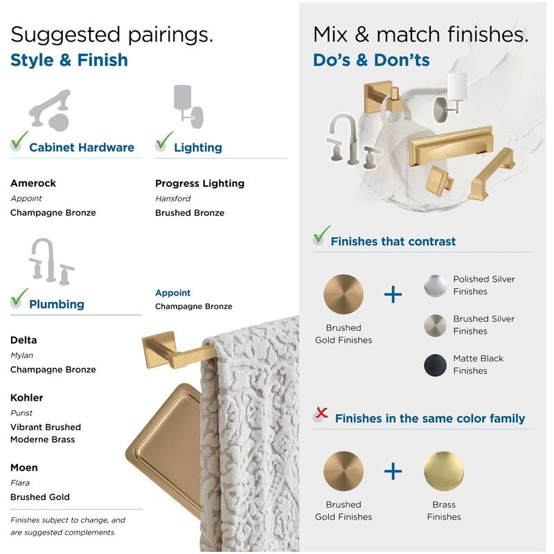 Amerock Appoint 18" Towel Bar