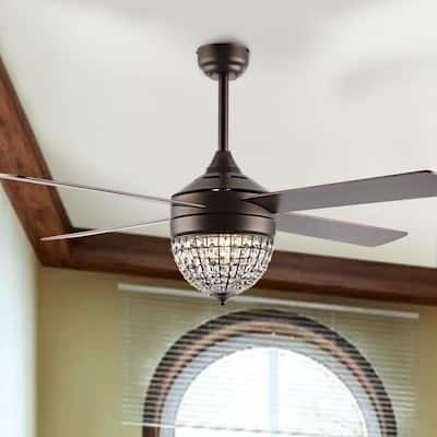 SAFAVIEH Lighting Crista 3 Light 48" Ceiling Fan