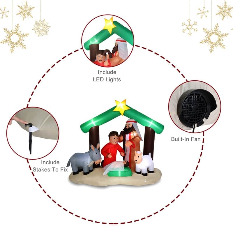 Inflatable Nativity Garden Jesus Decoration