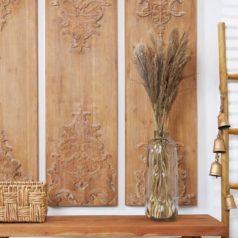 Brown Dried Plant Pampas Home Decor Natural Foliage with Long Stems - Brown