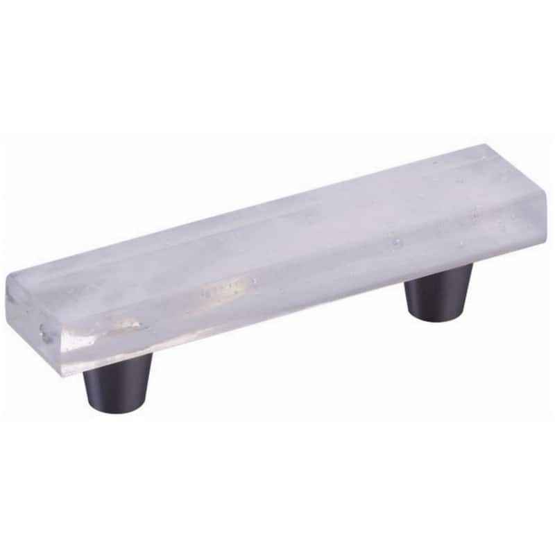 Schaub and Company 211060-TW Fused Glass 3" Center to Center Artisan - Brushed Stainless Steel