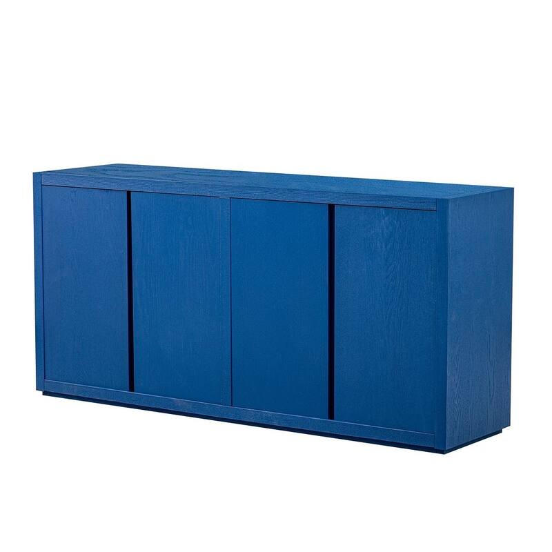 63" Ash Veneer Four-Door Buffet/Sideboard for Hallway, Entryway, Living Room