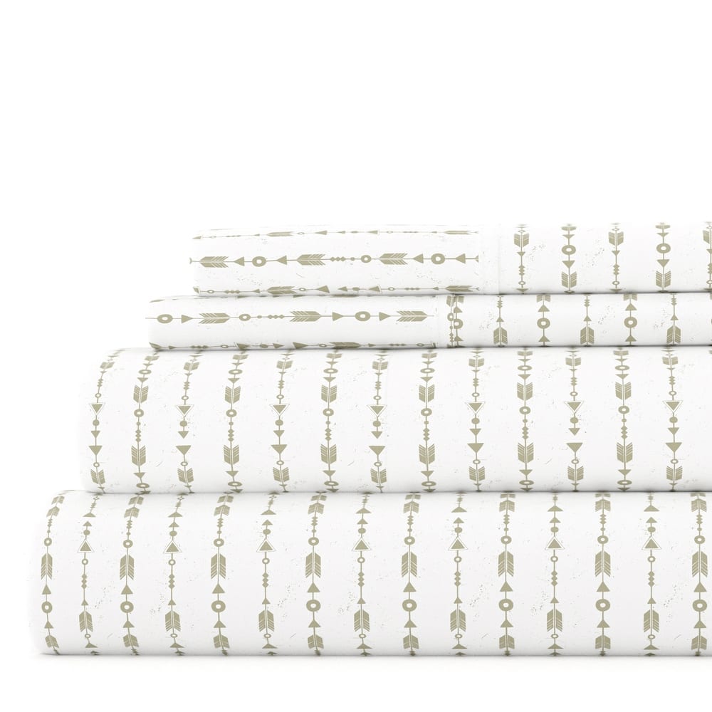 Becky Cameron Beaded Arrows 4-piece Deep Pocket Bed Sheet Set