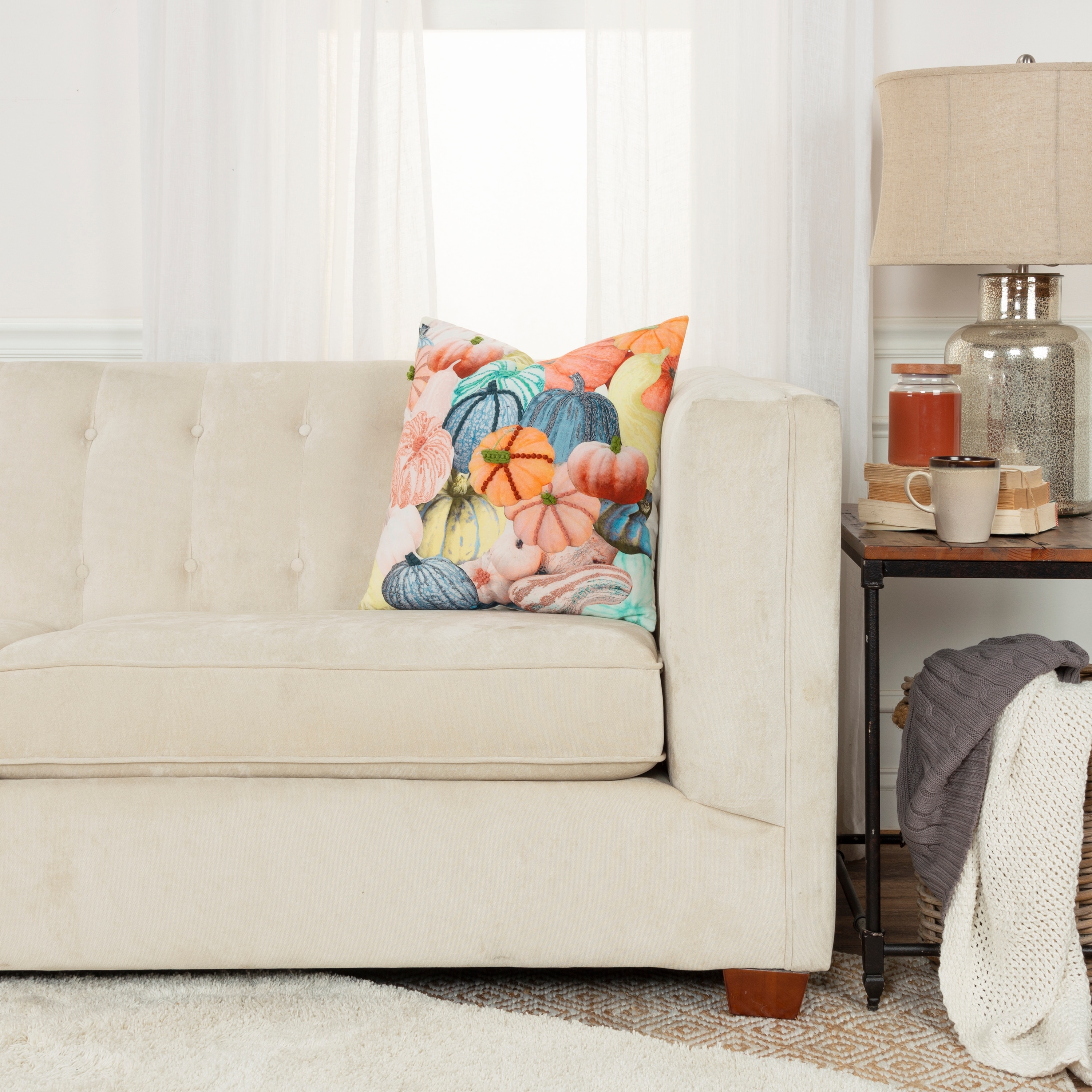 Rizzy Home Fall Bounty Throw Pillow Cover