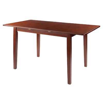 Darren Dining Table, Extension Top, Walnut - 56.93 x 31.5 x 29.29 inches