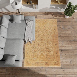 SAFAVIEH Couture Hand-knotted Peshawar Herminda Traditional Oriental Vegetable Dye Wool Rug with Fringe