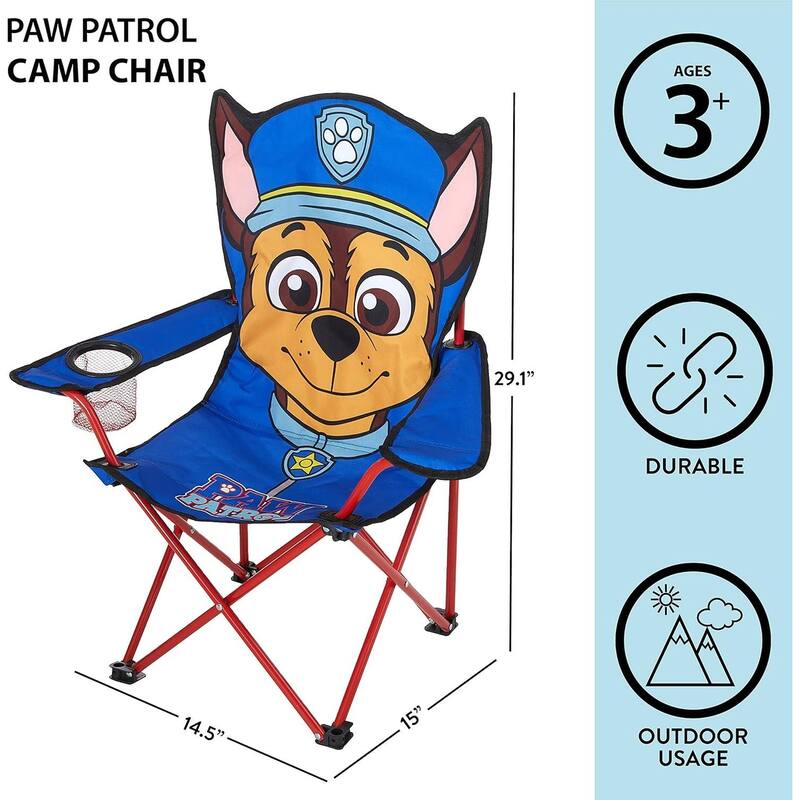 Paw Patrol Kids Indoor/Outdoor Chair with Carry Case