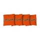 preview thumbnail 1 of 1, Orange Texas Rio Grande Valley Vaqueros Cornhole Bags All-Weather Resin Filled