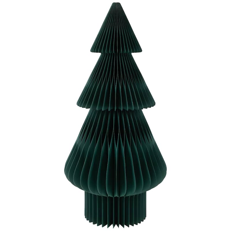 Accordion Honeycomb Foldable Paper Christmas Tree - 3' - Dark Green
