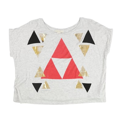Forever 21 Womens Triangle Print Graphic T-Shirt