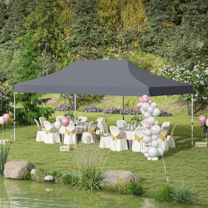 10 x 20 FT Pop-up Canopy Tent Waterproof Folding Party Canopy