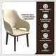 preview thumbnail 52 of 67, LeisureMod Vivara Leather Upholstered Dining Chair with Padded Seat - Mid-Century Arm Chair for Home Office Bar & Kitchen