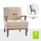 preview thumbnail 9 of 32, Rinaldo Farmhouse Polyester Armchair with Comfortable Backrest and Cushion by HULALA HOME