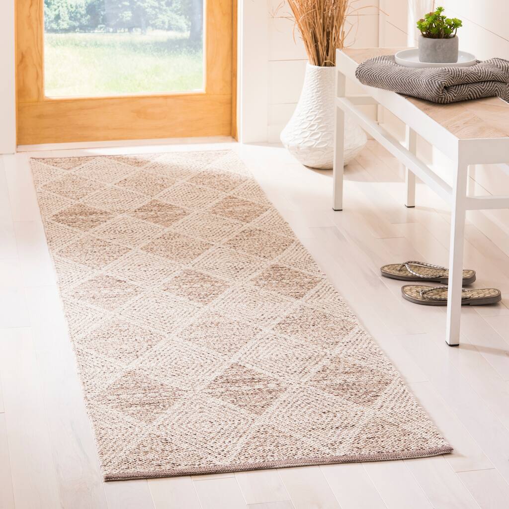 SAFAVIEH, Handmade Flatweave Montauk Oliwia Casual Cotton Rug