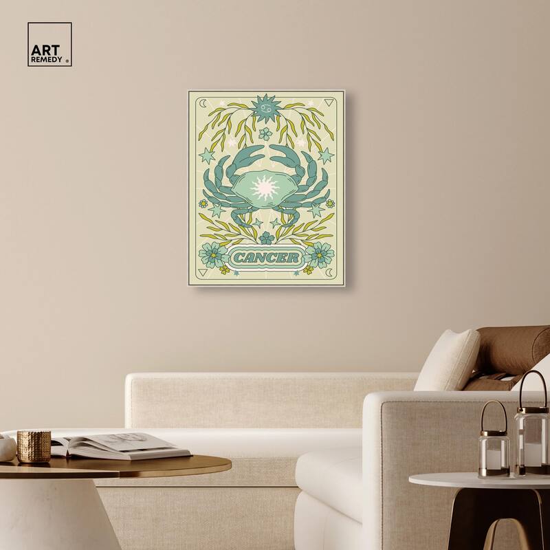 Cancer Stars Card Canvas by Art Remedy
