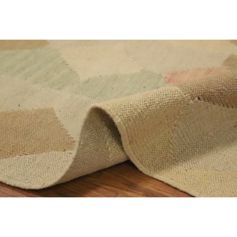 Hand Woven Oriental 100% Wool Carpet Southwestern Modern Multi-Colored Kilim Area Rug - 5' 1'' X 3' 0''