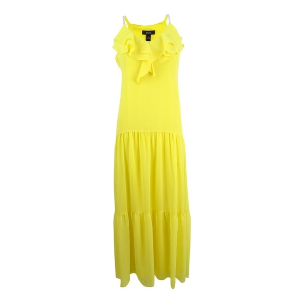 bright yellow gown