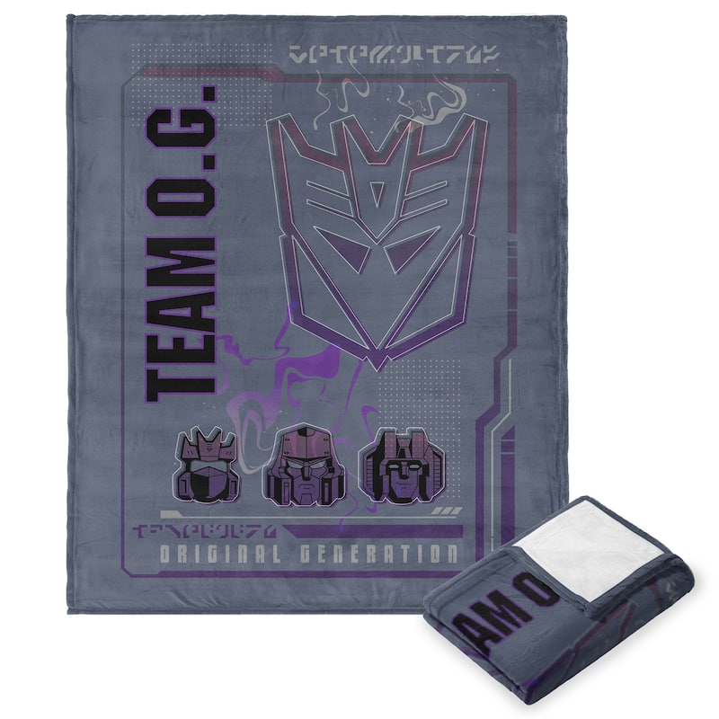 Hasbro Transformers Silk Touch Throw Blanket