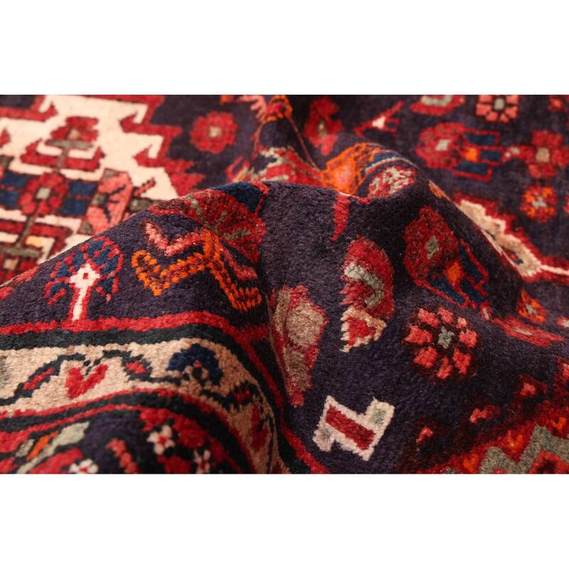 ECARPETGALLERY Hand-knotted Andelz Dark Navy Wool Rug - 3'5 x 12'8