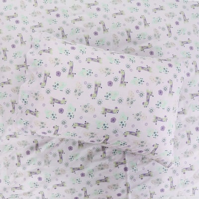 3-Piece Cotton Toddler Sheet Set for Kids Boys & Girls (Animals, Fish, Sports, Floral)