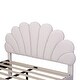 preview thumbnail 17 of 20, Queen Upholstered Bed with Velvet Headboard, 660lb Weight Capacity