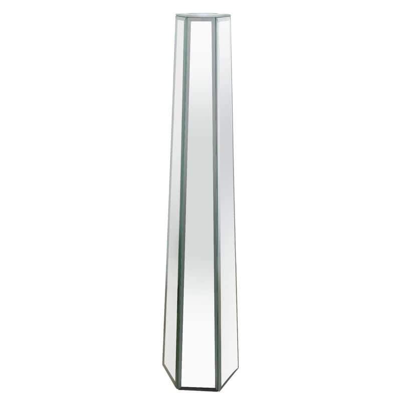 28" Tall Floor Vase Mirror Silver Large Flower Vases