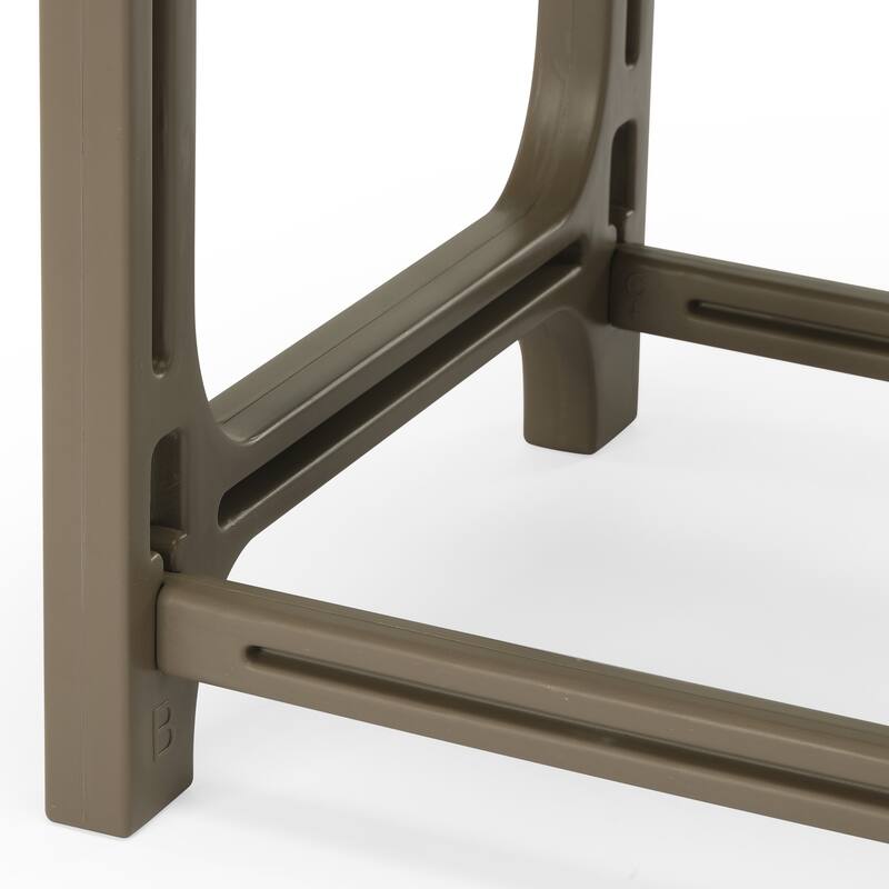 Coastline Outdoor Poly Adirondack Chair with Side Table