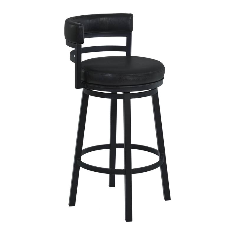 Madrid Upholstered Bar or Counter Height Swivel Barstool