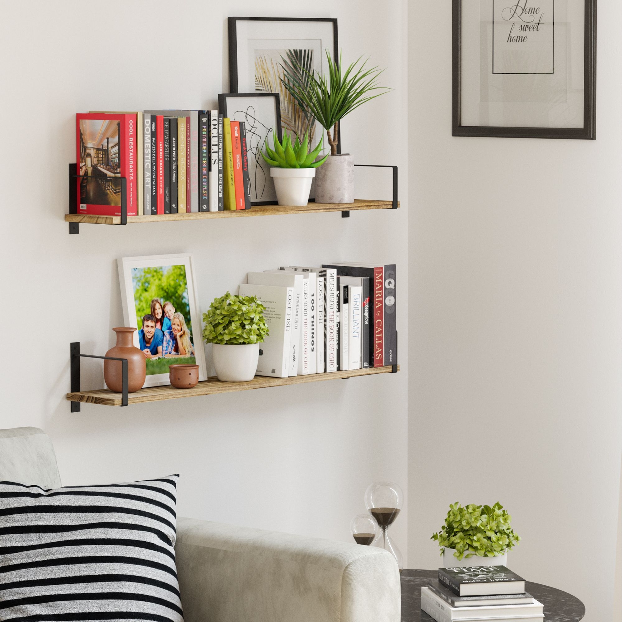 Cool floating bookshelves sales