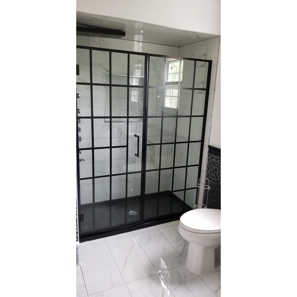 Shop Dreamline Unidoor Toulon 58 58 1 2 In W X 72 In H Frameless