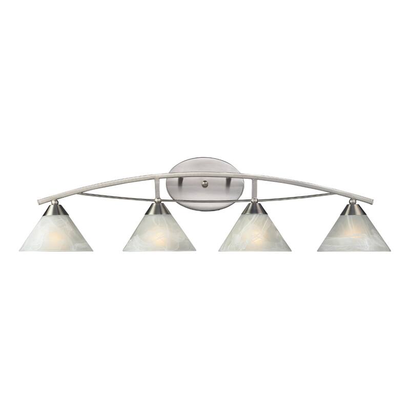 Elysburg 18-inch Wide 2-Light Vanity Light in Polished Chrome - 36 - Satin Nickel