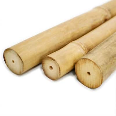 Solid Bamboo Poles for Structural Design and Support (6-Pack)